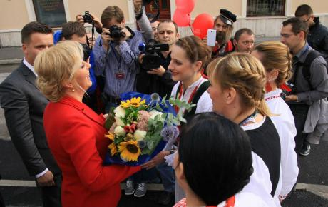 Zagorke i Zagorci srdačno su dočekali buduću predsjednicu 