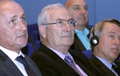 (slijeva) Srećko Prusina, dr. sc. Michael A. Lange i akademik Ivica Kostović