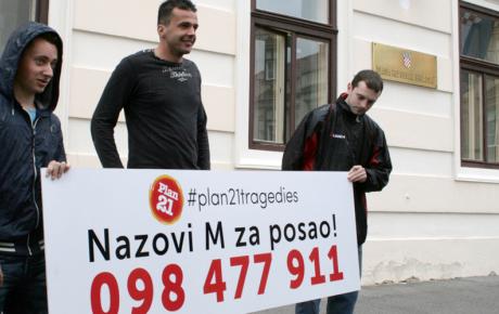 Mladež HDZ-a upozorila je na sramotni Miljenićev „ured za zapošljavanje na ulici“!