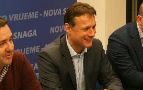 Predsjednik GO HDZ-a Grada Zagreba dr. sc. Andrija Mikulić, glavni tajnik HDZ-a Gordan Jandroković i tajnik GO HDZ-a dr. Ivan Ćelić
