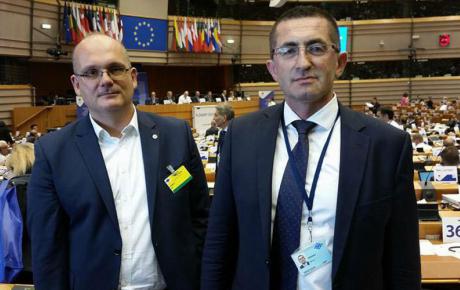 Načelnik Općine Vidovec i član hrvatskog izaslanstva u Europskom odboru regija Bruno Hranić (zdesna)