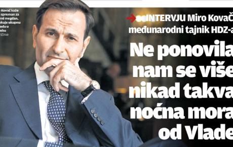 Iz današnjeg Večernjeg lista