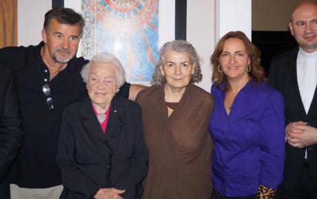 Mississauga: Marija Rapo (u sredini) u društvu s gradonačelnicom Hazel McCallion (lijevo) i njezinom glasnogovornicom Sonjom Banić te hrvatskim svećenicima