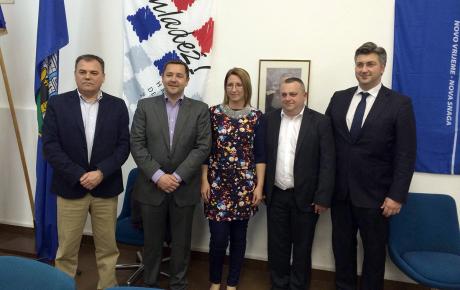 Ante Plazonić, Andrija Mikulić, Ivana Maletić, Mario Župan i Andrej Plenković