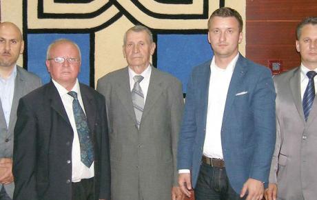 (slijeva) Zdravko Tušek, Alojz Horvat, Stjepan Lojna, Žarko Tušek i tajnik županijskog HDZ-a Miljenko Šoštarić