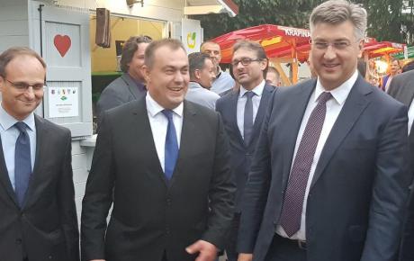 Zvonimir Frka-Petešić, Zoran Gregurović, predsjednik Plenković & Žarko Tušek